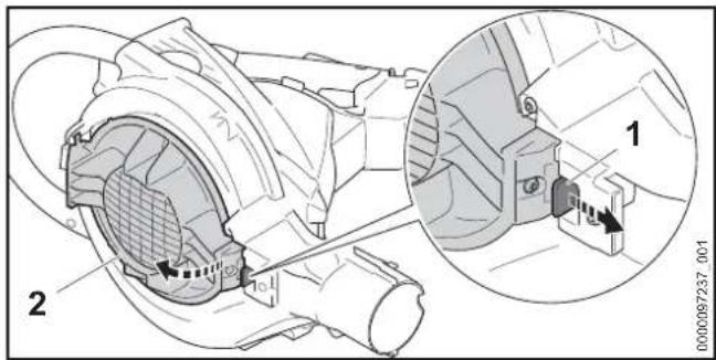 STIHL SHA56 - Montare il tubo di aspirazione - 1