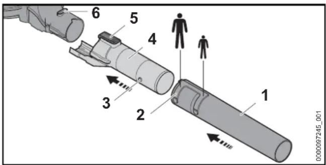 STIHL SHA56 - Blasrohr anbauen - 1