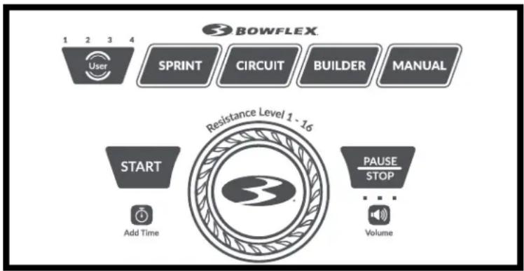 BOWFLEX HVT - Affichage de l'utilisateur actif - 1