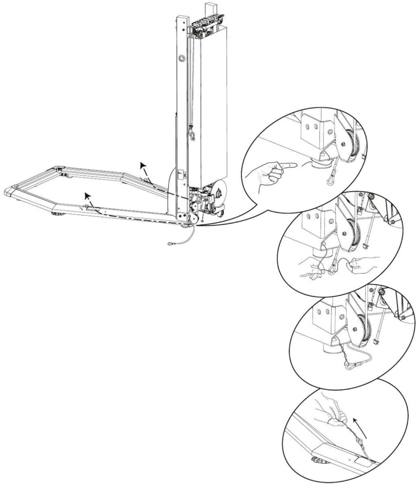 BOWFLEX HVT - Arrimez le châssis de la plateforme avant aux châssis de la plateforme. - 2