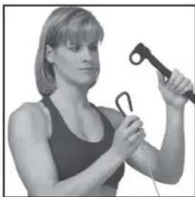 BOWFLEX Xceed - Raccordement de l'unité de la power rod™ aux câbles - 1