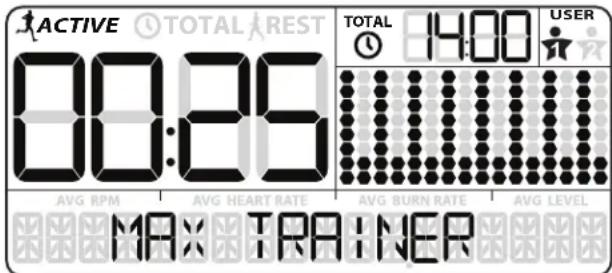 BOWFLEX Max Trainer M3i - Programme fractionné MAX - 1