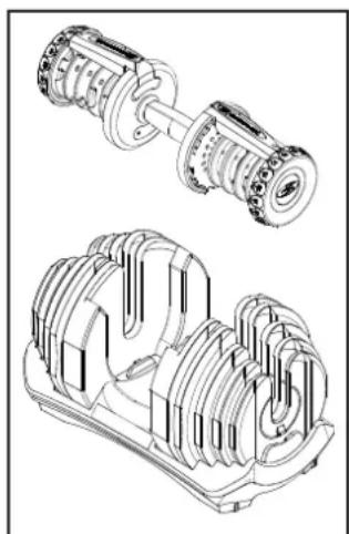BOWFLEX SelectTech BD1090i - Prueva del mecanismo de bloqueo de la Pesa SelectTech - 4