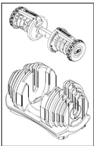 BOWFLEX SelectTech BD1090i - Test del meccanismo di blocco del manubrio SelectTech - 4