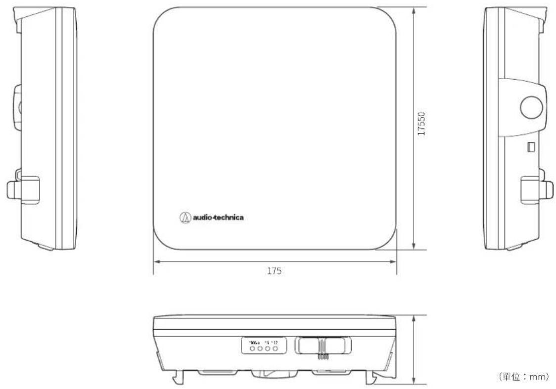 AUDIO TECHNICA ATWA410P - 尺寸 - 1