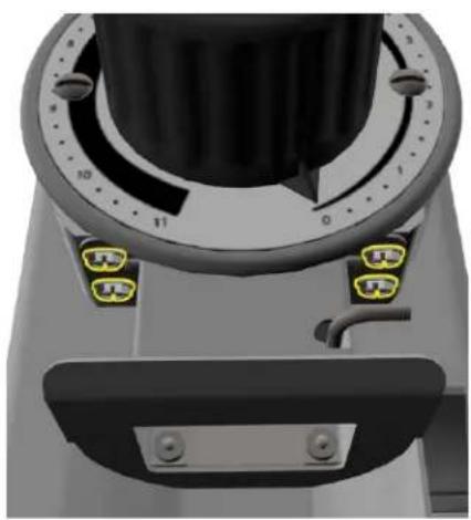 Close-up of a mechanical component with cylindrical and flanged features, no visible text or symbols