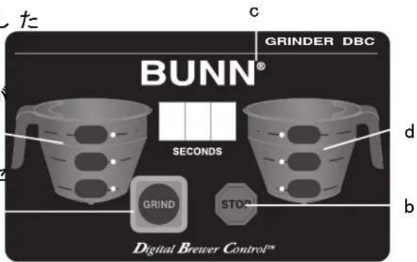 GRINDER DBC BUNN® SECONDS GRIND STOP Digital Brewer Control™