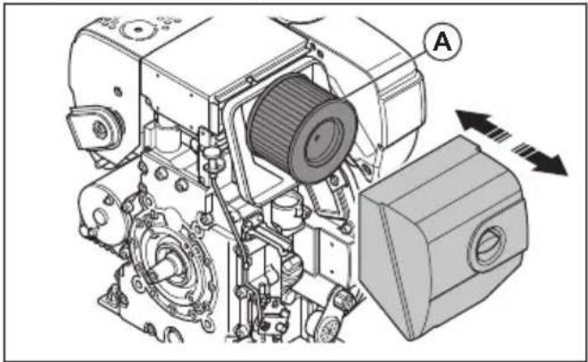 HUSQVARNA LF 80 - Nettoyage ou remplacement du filtre à air (hatz) - 2