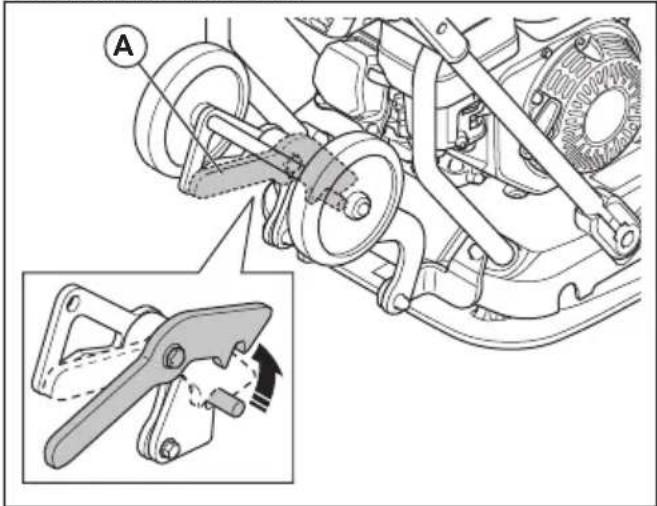 HUSQVARNA LF 80 - Engagement des roues de transport (option) - 1