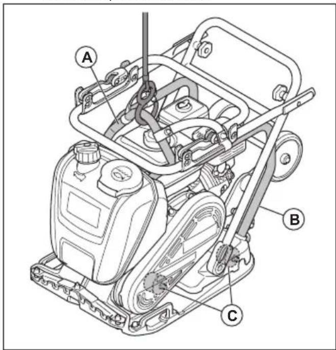 HUSQVARNA LF 80 - Pour lever le produit - 3