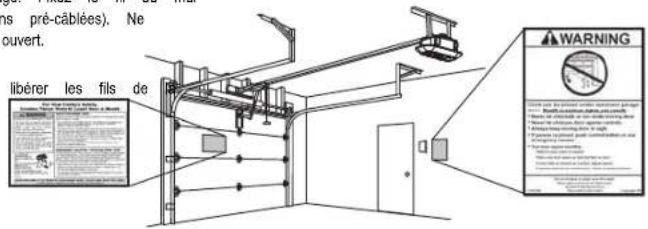 LIFT-MASTER 84602 - 3DFIXER les étiquettes d'avertissement - 1