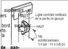 LIFT-MASTER 85870 - Portes métalliques ou légères utilisant une équerre verticale dans le support neau de porte et le support de porte: - 1