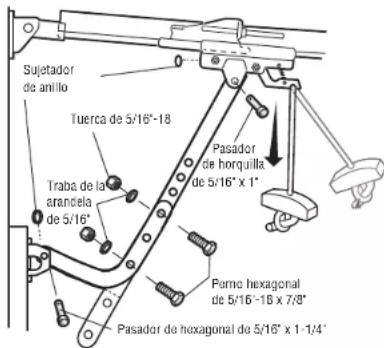 LIFT-MASTER 85870 - Conectar el brazo de la puerta al carro - 4