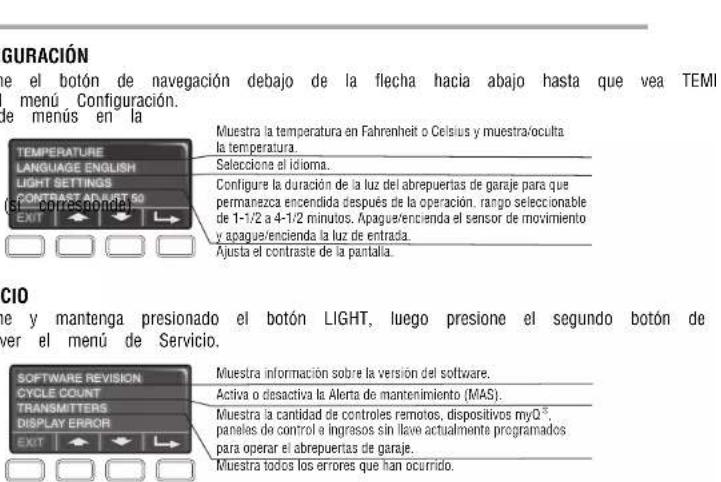 LIFT-MASTER 85870 - FUNCTIONES - 2