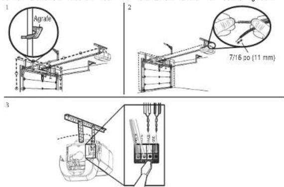 LIFT-MASTER 85870 - OPTION A - installation sans pre-cablage - 1