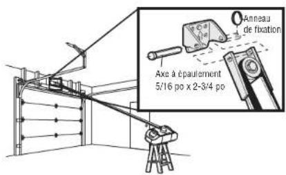 LIFT-MASTER 85870 - Fixez le rail au support de linteau - 1