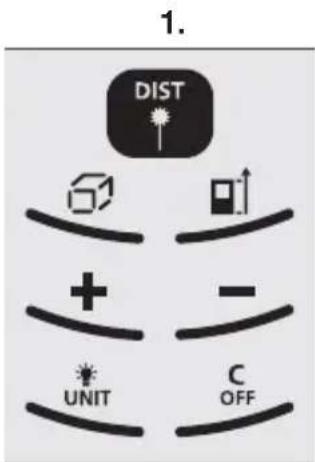 Laserliner DistanceMaster Pocket - EKRAAN: - 1