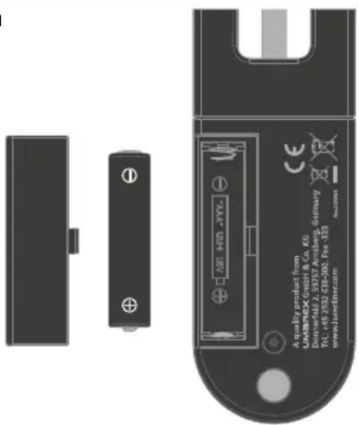 Laserliner ThermoControl Air - Batterij plaatsen - 1