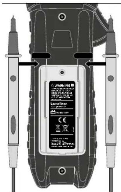 Laserliner ClampMeter XP - 2Fijación de las puntas de medición - 1