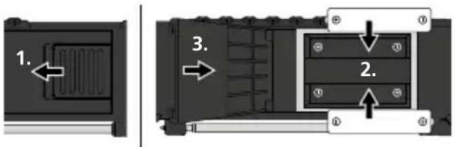 Laserliner ThermoMaître - Inserting batteries - 1