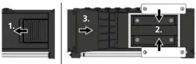 Laserliner ThermoMaître - Batterien einlegen - 1