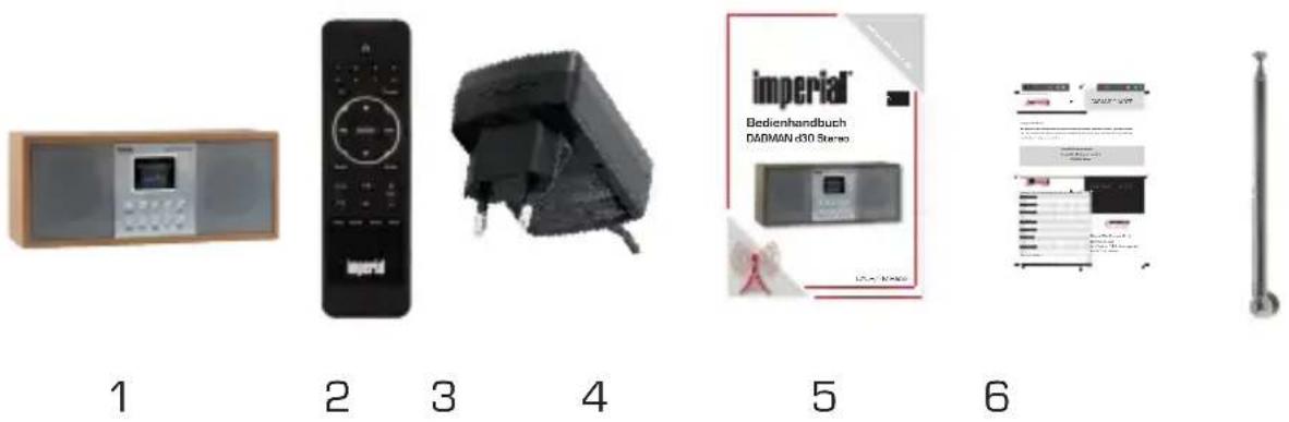 Imperial DABMAN d30 Stereo - Étendue de la livraison - 1
