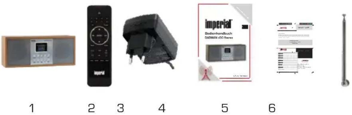 Imperial DABMAN d30 Stereo - INHOUD LEVERING - 1
