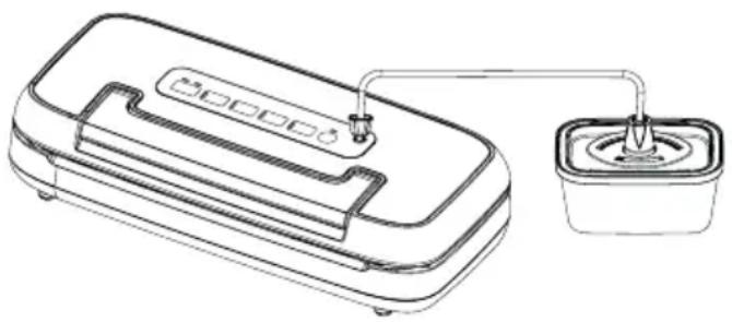 CASO VRH 590 advanced - 6.6Vakuum-Verpacken in einem Behälter - 1