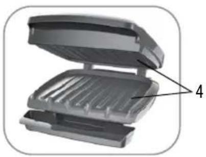 GEORGE FOREMAN GR340FB - GETTING TO KNOW YOUR GRILL - 2