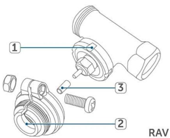 Homematic IP HmIPeTRV2 - Danfoss RAV - 2
