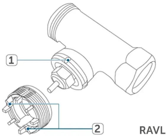 Homematic IP HmIPeTRV2 - Danfoss RAVL - 2