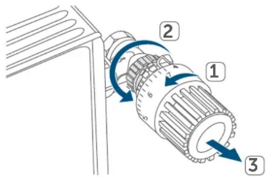 Homematic IP Evo HmIPeTRVE - Desmontaje del termostato antiquo - 2