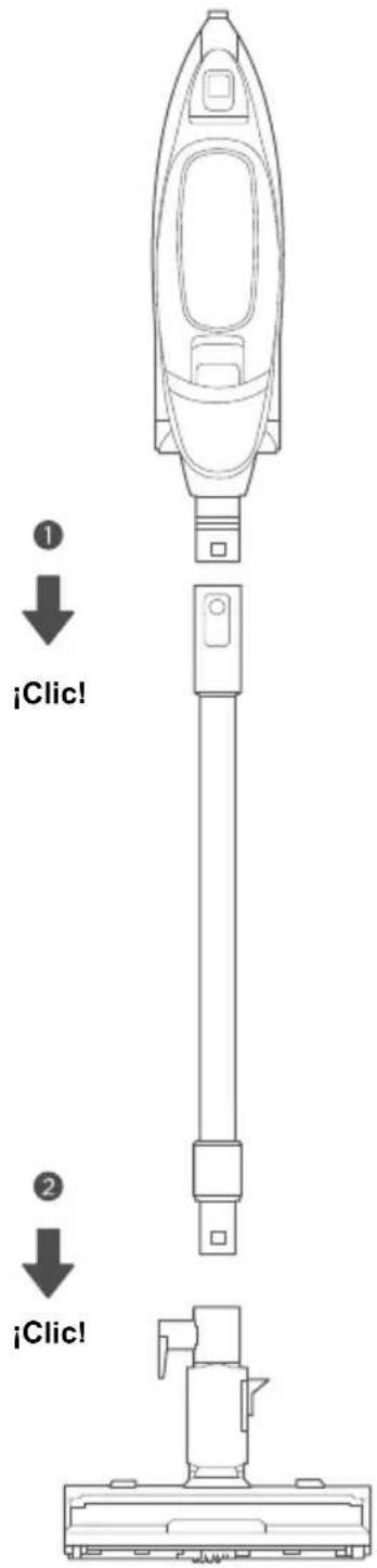 ① ↓ ¡Clic! ② ↓ ¡Clic!