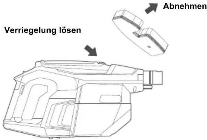 Verriegelung lösen Abnehmen