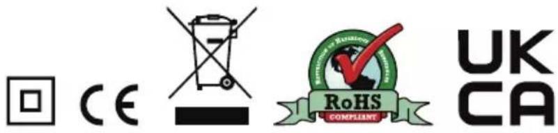 CE RoHS COMPLIANT UK CA