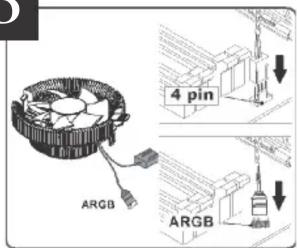 Gembird CPUHURACANARGBX110 - INSTALLATION GUIDE / INSTRUKCJAINSTALACJI / GUIADE INSTALAÇÃO / GUÍADE INSTALACIÓN/ ODHΓΟΣΕΓΚΑΤΑΣΤΑΣΗΣ - 6