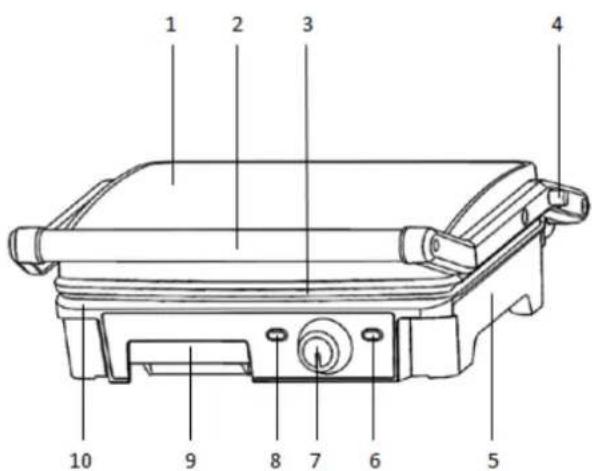 Orbegozo GR 4570 - GRILL PARTS - 1