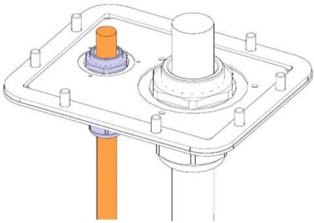 SCHNEIDER EVD1S24T0H - Préparation de l'installation du pied - 24
