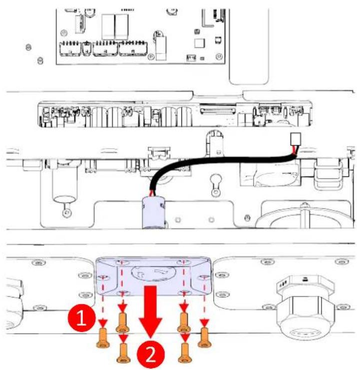 SCHNEIDER EVD1S24T0H - Préparation de l'installation du pied - 7