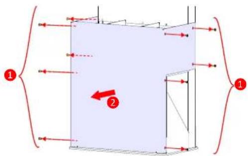SCHNEIDER EVD1S24T0H - Préparation de l'installation du pied - 2