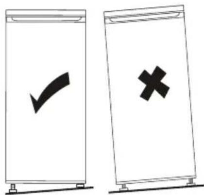 HOOVER HHTL 544W89N - Laitteen saataminen vaakasuoraan asentoon - 2