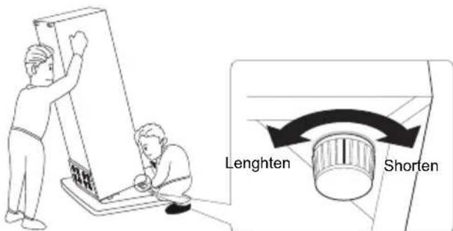 HOOVER HHTL 544W89N - Nivelling af encheden - 1