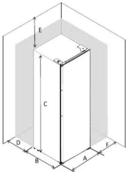 HOOVER HHTL 544W89N - Tarvittava tila - 1