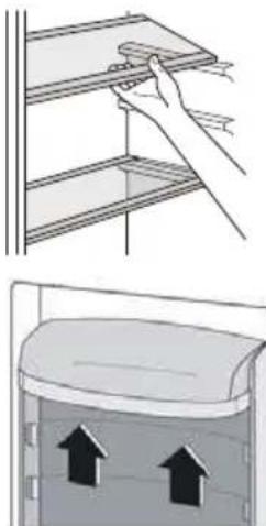 HOOVER HHTL 544W89N - Placering af hylder pa dore - 1