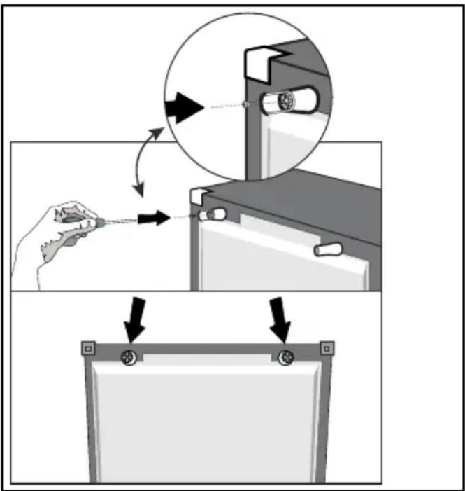 BEKO B3RDNE504HXB - Fixarea elementor de fixare de tip pană din plastic - 1