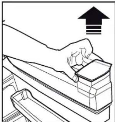 BEKO B3RDNE504HXB - Πλήρωση του δοχείουνερού του διανομέανερού - 1