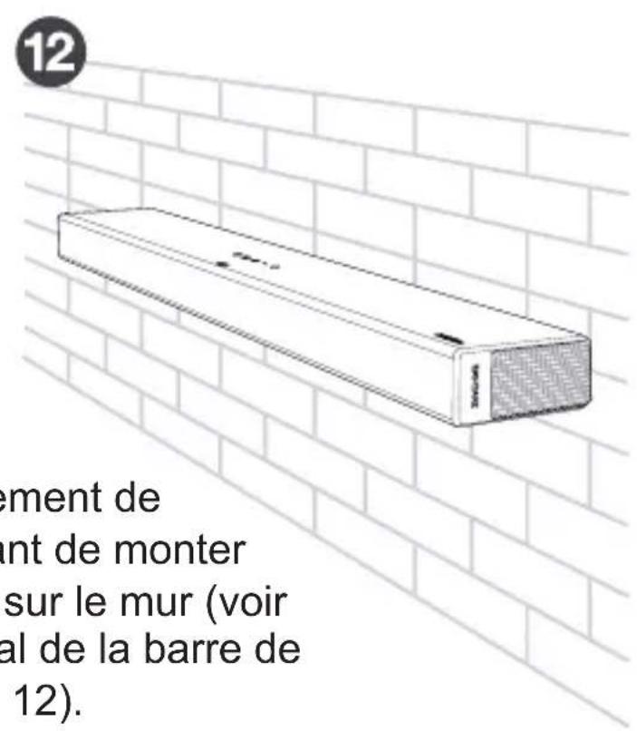 TCL C935U - Montage mural de la barre de son - 4