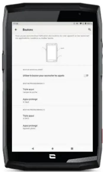 CROSSCALL CORET5 - Schritt 2: Verbindung zwischen X-SAFE und der programmierbaren Taste - 1