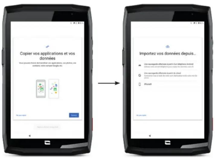 CROSSCALL CORET5 - Übertragung von Daten auf Ihr neues CROSSCALL-Tablet - 1