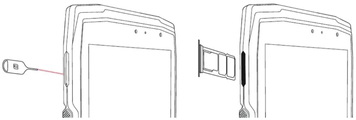 CROSSCALL CORET5 - Einlegen der Nano-SIM/Micro-SD-Karte - 1